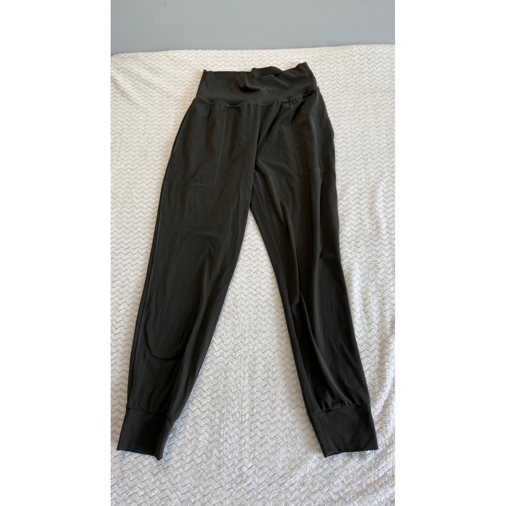 Athleta Cruise Jogger in Powervita Dark Olive Green High Rise Pants Small